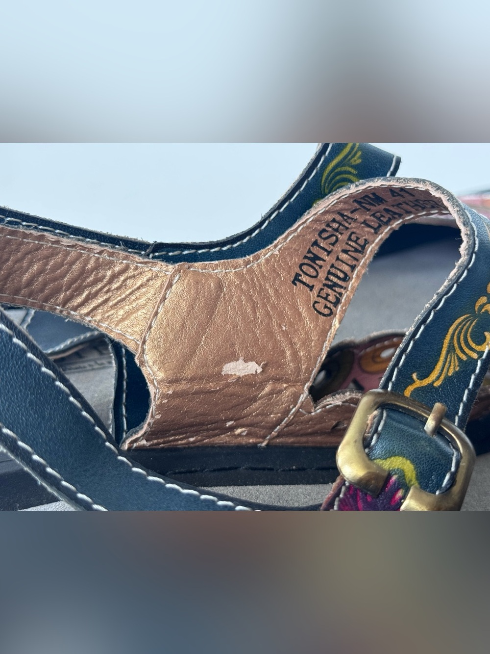 lartiste spring step shoes tonisha floral boho flat sandal shoes Size 41 - Picture 9 of 12